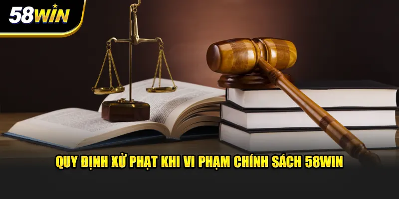 Quy định xử phạt khi vi phạm chính sách 58WIN