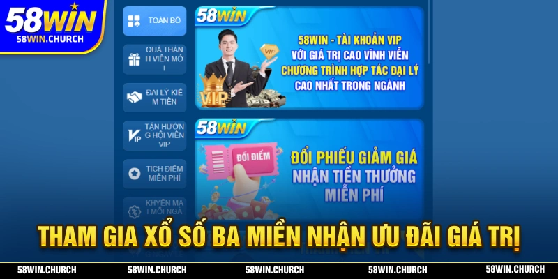 Tham gia xổ số ba miền sở hữu cơ hội nhận ưu đãi siêu giá trị