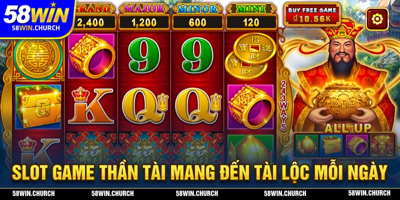 Slot game thần tài mang đến tài lộc quá lớn